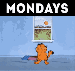Tired Monday For Garfield GIF
