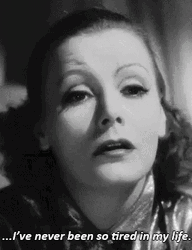 Tired Monday For Greta Garbo GIF
