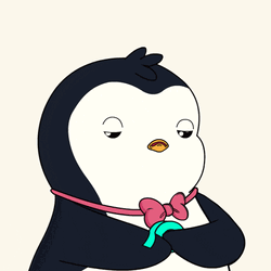 Tired Monday Of Penguin Putting Tape On His Eyes GIF