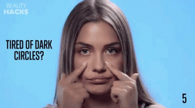 Tired Of Dark Circles Woman Making Face GIF