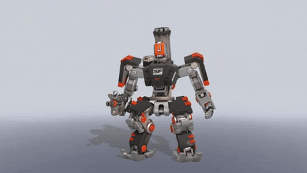 Tired Robot Sit Down GIF