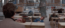 Tired Students Raise Hand GIF