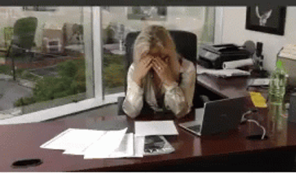 Tired Teacher Facepalm GIF
