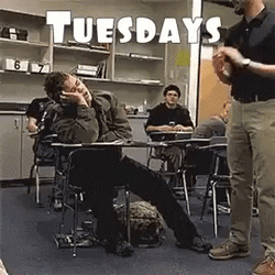 Tired Tuesday Sleeping In Class GIF