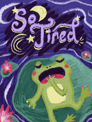 Tired Tuesday Snoring Frog GIF