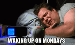 Tired Waking Up On Monday GIF