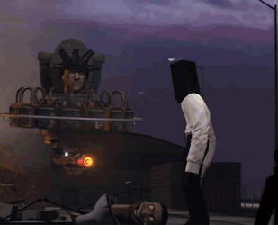 Titan Speakerman Got City Explode GIF