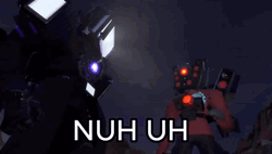 Titan Tv Man Nuh Uh GIF