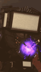 Titan Tv Man Purple Light GIF