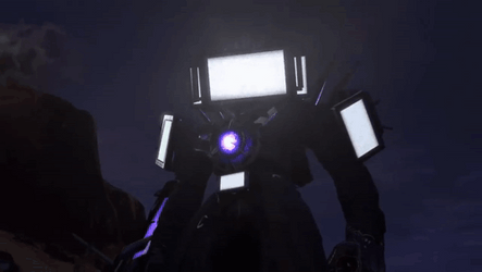 Titan Tv Man Slow Motion Zoom In GIF