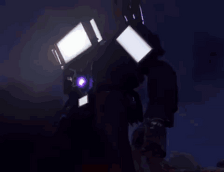 Titan Tv Man Turn On Red Lights GIF