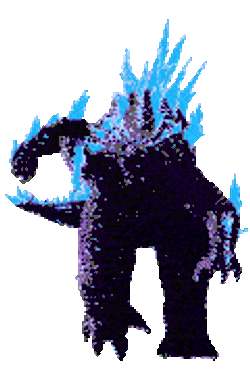 Titan-Zilla Godzilla Run Sticker GIF