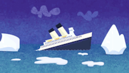 Titanic Iceberg GIF