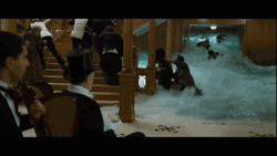 Titanic Sinking Man In Fancy Hat Shocked GIF