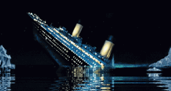 Titanic Sinking On Water