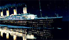Titanic Sinking Ship Sailing GIF