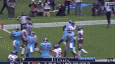 Titans Vs Giants Football Game GIF