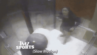TMZ Sports Slow Motion Man Getting Out Of Elevator GIF