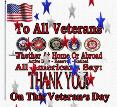 To All Veterans All Americans Say Thank You Poster