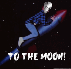 To The Moon Dead Land Cartoon Face GIF