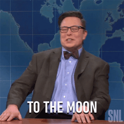 To The Moon Elon Mush Extremely Happy GIF