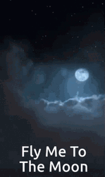 To The Moon Up Sky And The Moon GIF