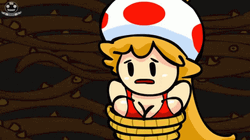 Toad Female Version Tied Up GIF