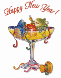 Toad Party Cute Happy New Year GIF