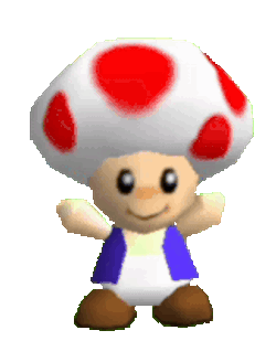 Toad Toad Mario Sticker GIF