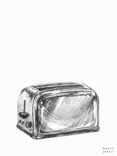 Toaster And Bread Saying Good Morning Handsome GIF
