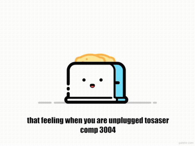 Toaster With Toast Coming Out GIF