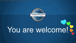 Toastmasters You Are Welcome GIF