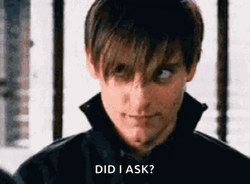 Tobey Maguire Did I Ask GIF