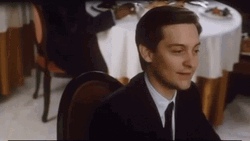 Tobey Maguire Laughing Boisterously GIF