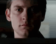 Tobey Maguire With Flowing Tears GIF