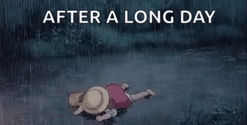Today Drained Me Mei Kusakabe In The Rain GIF