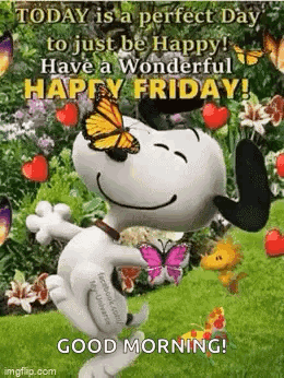 Today Is A Perfect Day To Just Be Happy Have A Wonderful Happy Friday Good Morning ! GIF