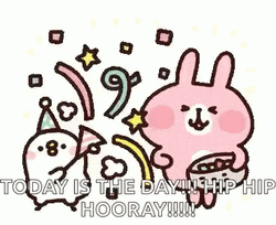 Today Is The Day Hip Hip Hooray GIF