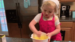 Toddler Baking GIF