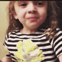Toddler Gir Puking Swallow GIF
