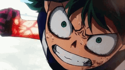 Todoroki Versus Deku Vigilante Grinning Teeth GIF