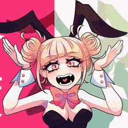 Toga Himiko MHA Bunny Costume GIF