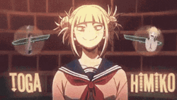 Toga Himiko MHA Photo Effect Video Edit GIF