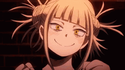 Toga Himiko Showed Her Pretty Nails GIF