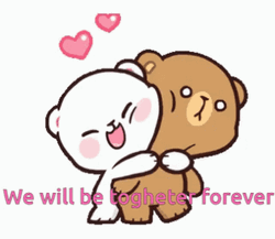 Together Forever Milk And Mocha Hugging GIF