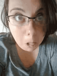 Togue Out Crazy Person GIF