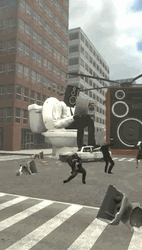 Toilet Man And Speakerman Is Dancing GIF