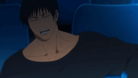 Toji Fushiguro Shocked Reaction Rolling Head GIF