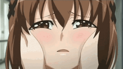 Tokino Sora Facial Massage GIF
