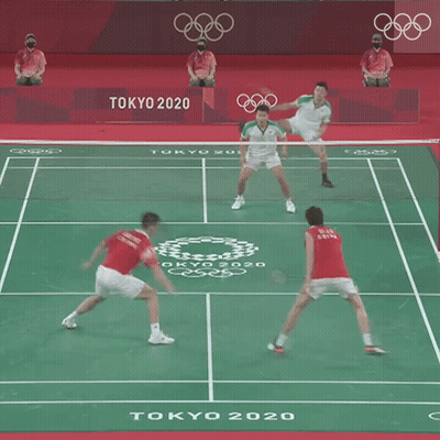 Tokyo 2020 Is Written On The Green Court GIF
